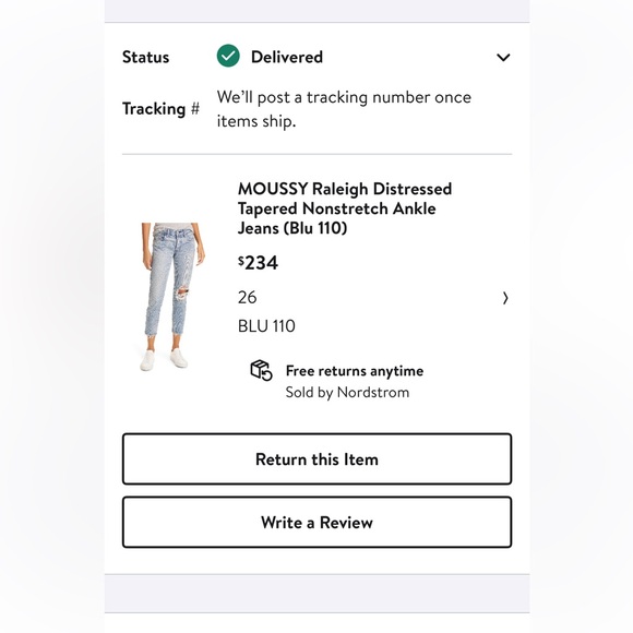 Excellent condition women’s Moussy Vintage Raleigh distressed jeans sz 26 - Picture 2 of 6